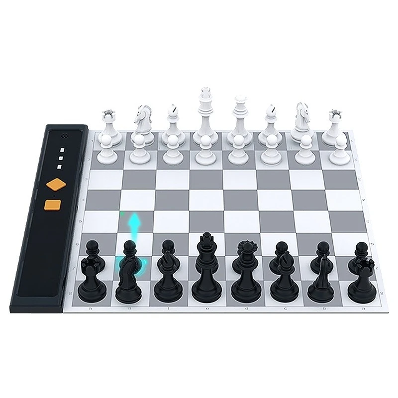 Smart Chess, Mini Portable with Magnetic,  Adult Robot Teaching Electronic Chessboard for  Puzzle