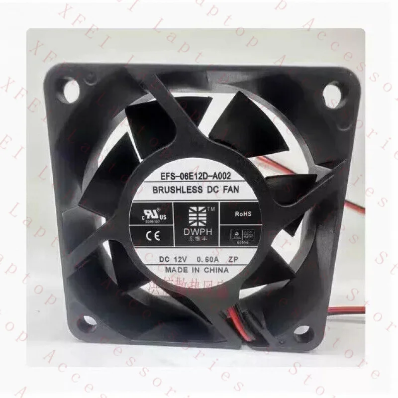 

C 1pc For EFS-06E12D-A002 FOR Dongweifeng DC12V 0.60A 60*25mm
