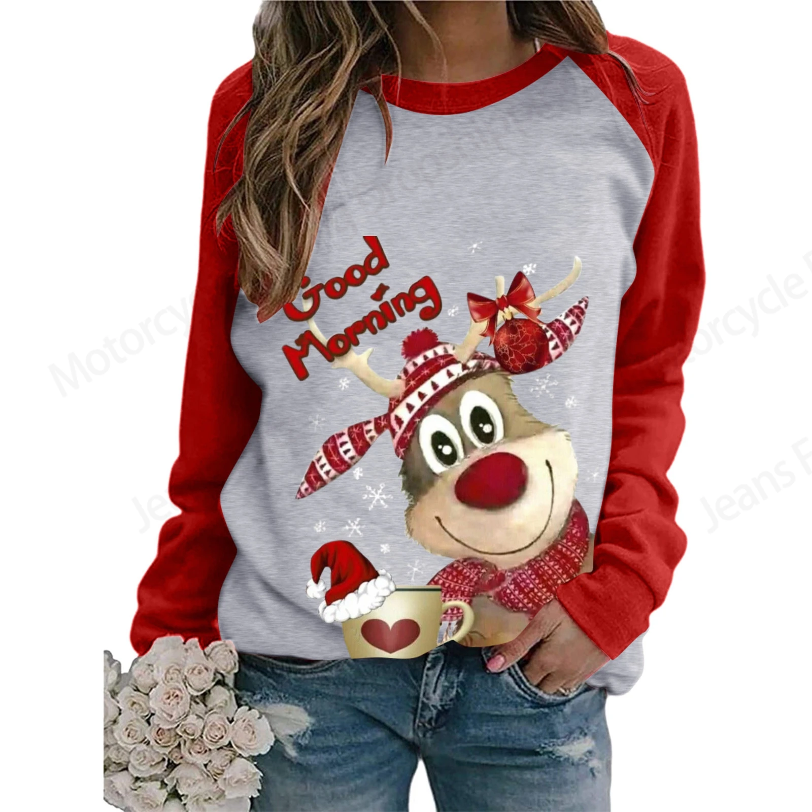 Christmas Carnival 3d Print Hoodie Women Fashion O-neck Graphic Hoodies Animal Elk Sweatshirt Lady Coat Xmas Clothes Snowman