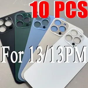 Bilashmart 10 2 in 1 Big Hole Rear Battery Back Door Glass iPhone 13 Pro Max Back Cover Glass iPhone 13 Replacement Part