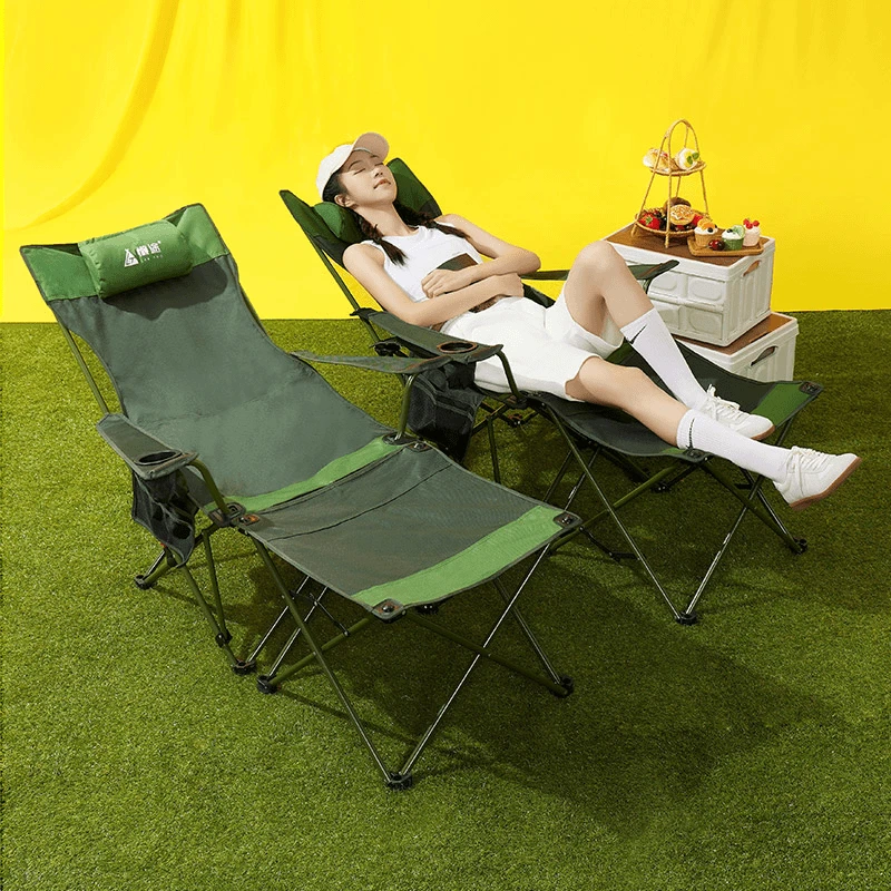 

Lazy road multi-purpose outdoor folding chair beach chair recliner lunch break portable canvas car nap bed camping