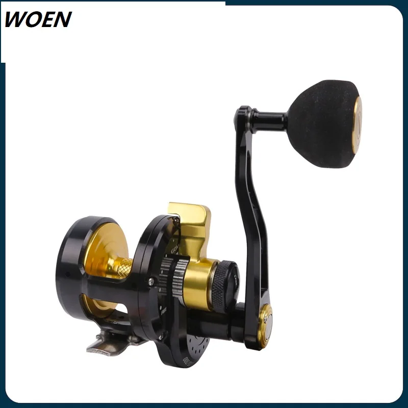 

New style Slow rolling Iron plate Fishing wheel BT200/400 Sea water protection Boat fishing cast drum wheel 25 kg brake force