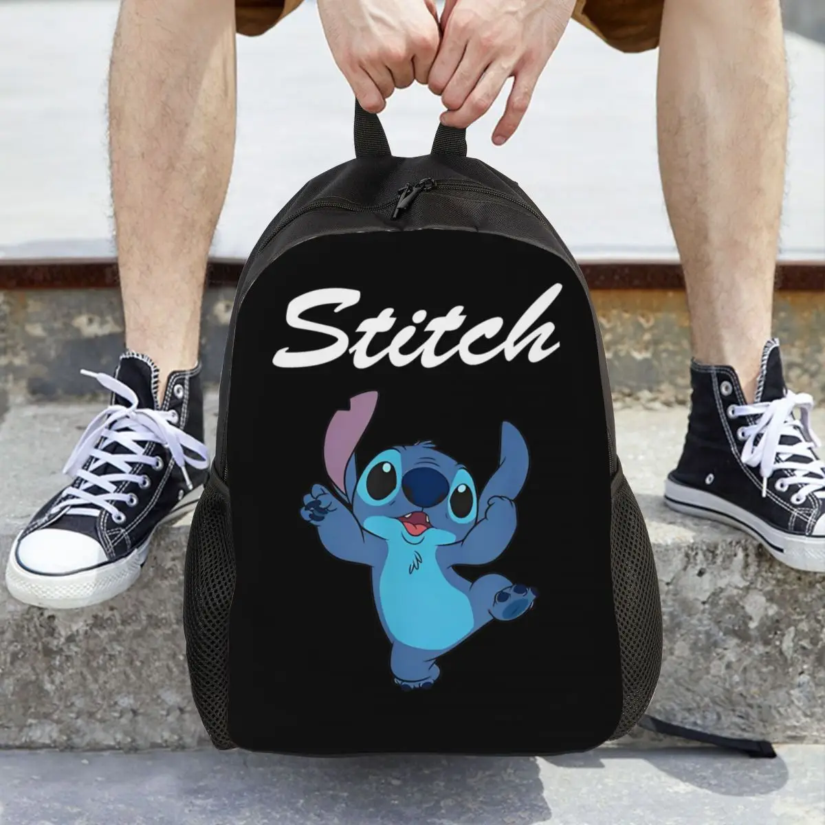 Sac à dos CAN o Stitch pour enfants, sac d'école ange léger pour garçons et filles, tout-petits, alth