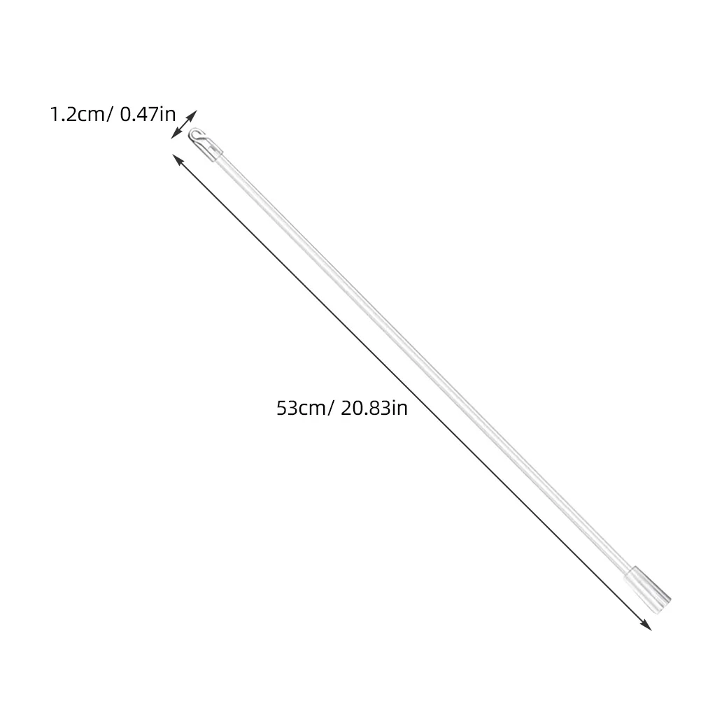 قضيب سحب الستارة فتاحة أعمى قضيب إمالة شفاف 21 بوصة عصا نافذة أعمى لظلال النوافذ عصا سحب ستارة الباب