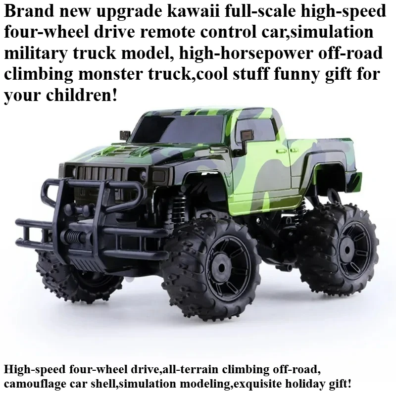 Cool Stuff Toy Car Funny Gift-High-speed 4WD Rc Truck,Climbing Off-road Rc Cars,Remote Control Car,Monster Truck,Toys for Kids