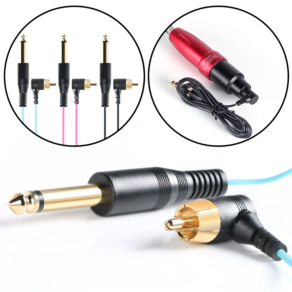 Silicone Soft RCA DC Cable Connector Tattoo Clip Cord for Pen Rotary Machine Suitable Tattoo Accessory