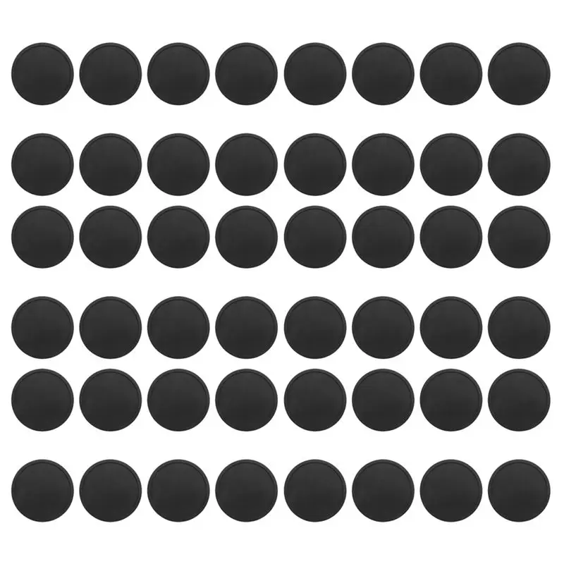 

Hot Silicone Black Drink Coasters Set Of 48 Non-Slip Round Soft Sleek And Durable Easy To Clean Black
