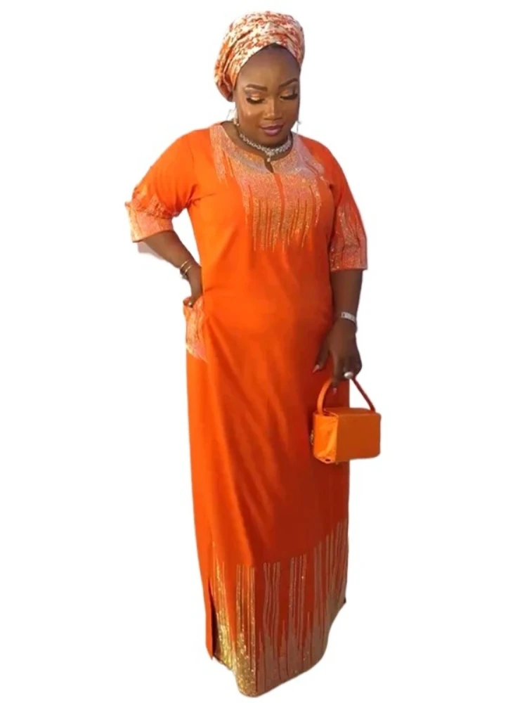 

2025 Abayas for Women Dubai Luxury African Muslim Fashion Dress Caftan Wedding Party Dresses Boubou Robe African Clothing