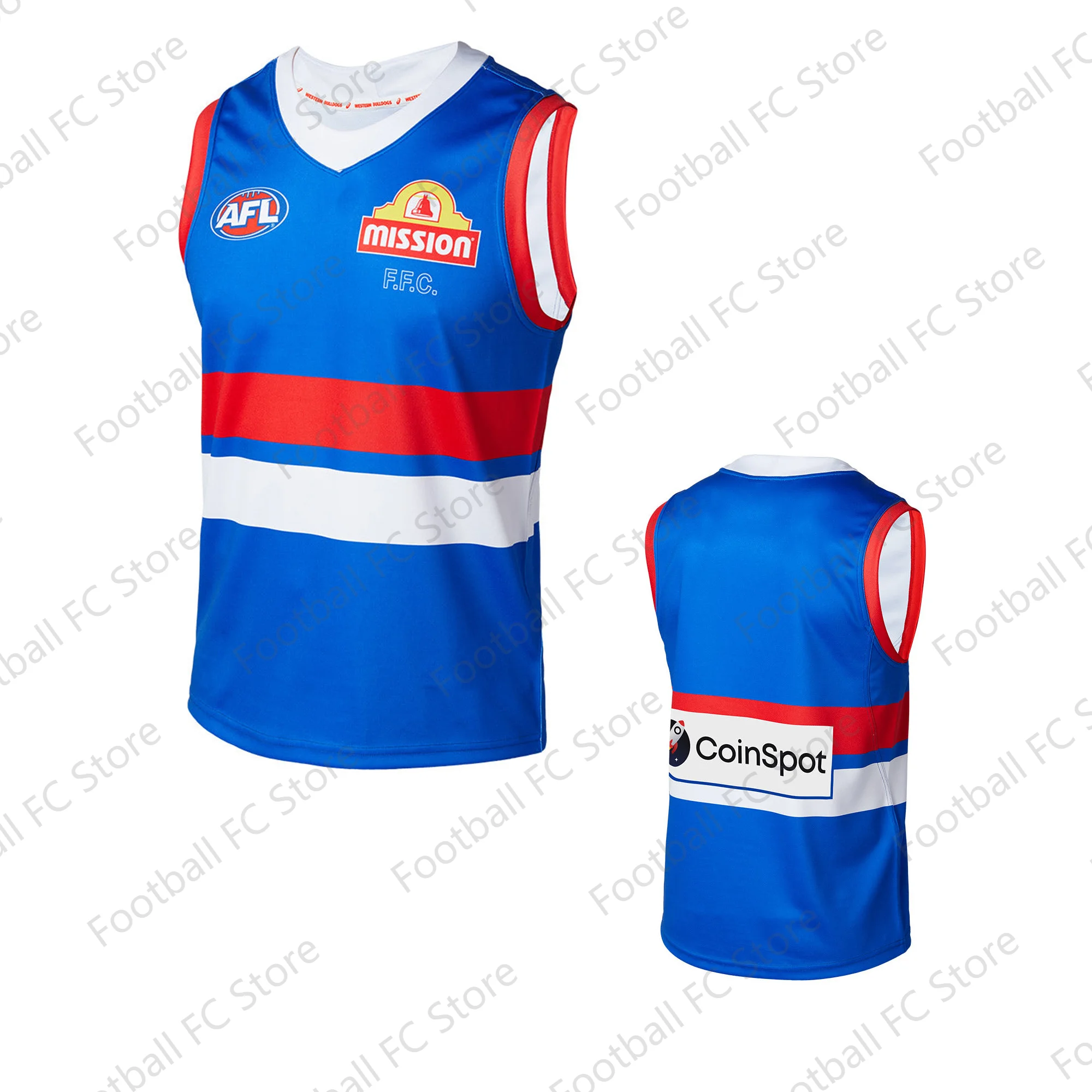 2024 New Arriavl Summer A.F.L Australian Western Bulldogs 2024 Mens Baskerball Jersey Oversized loose Vest For Adult/Kids Kit