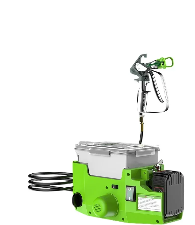 High pressure airless latex paint spraying machine, high-power paint coating, lithium electric paint spraying machine, spray gun