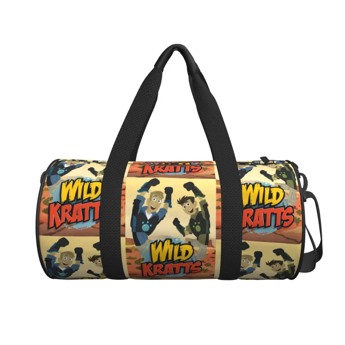 Pattern Logo Wild Kratts Large Duffle Gym Bag Multi-Functional Duffle Travel Bags Handbags Fitness bag