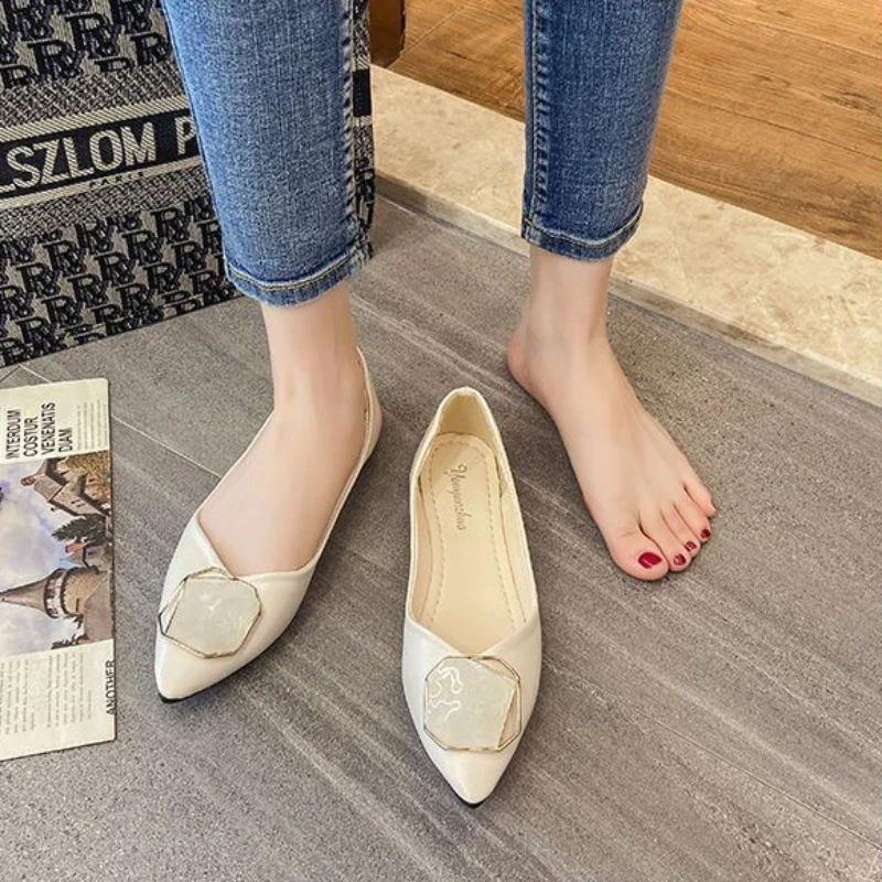 Woman Flats Stylish Comfortable and Elegant Casual Shoes for Women Slip On High Quality Fashion Vacation Beau Today Chic Point