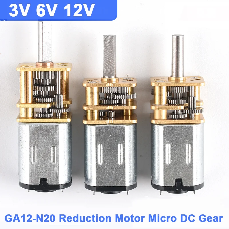 1PCS GA12-N20 Reduction Motor Micro DC Gear Intelligent Lock Motor 3V6V12V Intelligent Car Low Speed