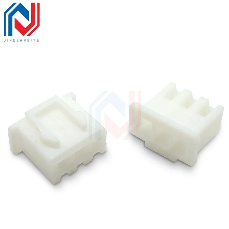 50pcs Rubber Housing Xh2.54mm Pitch Rubber Housing Plug 2P/3P/4P/5P/6P/7P/8p-20p Connector Terminal Connector Plug