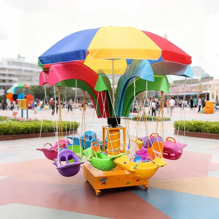 

Недорогие аттракционы: карусель-качели «Летающая рыба», детская карусель, крупное уличное развлекательное оборудование для парков аттракционов. Распродажа.