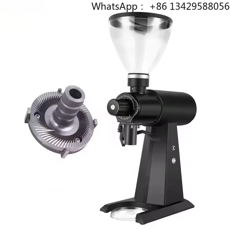 

98mm Commercial Coffee Grinder Professional Electric Coffee Bean Grinding Machine Burr Coffee Tea Espresso Supplies Stainless