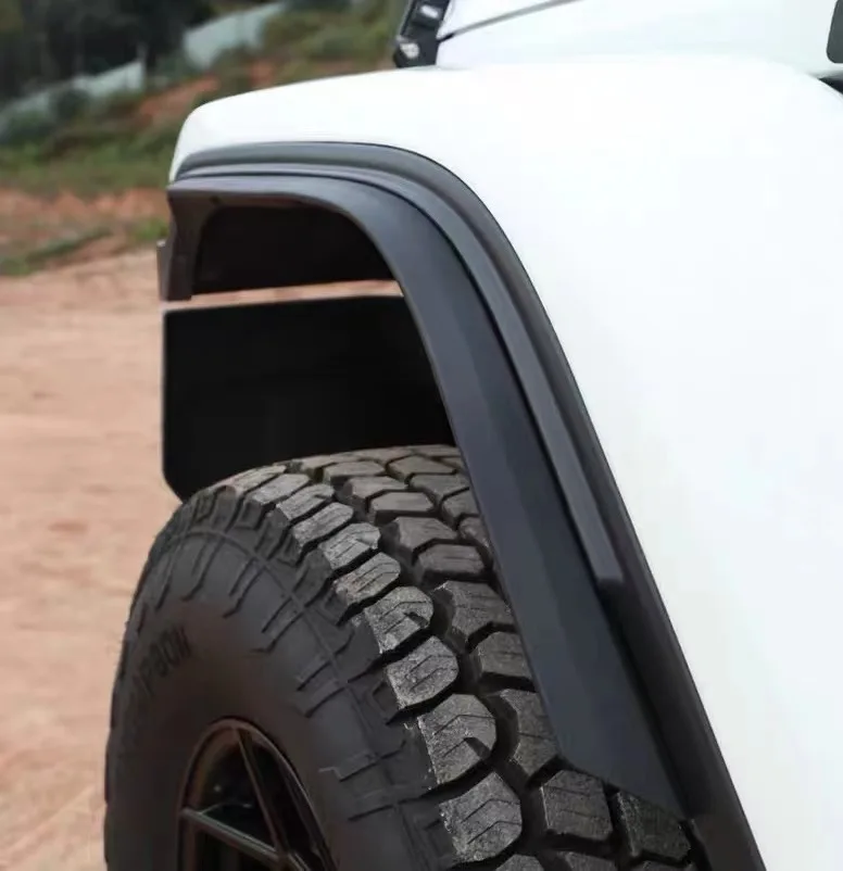 Fender Flare Widen Trim Mudflaps Wheel Eyebrow Wider Extension Strip For Jeep Wrangler JL 2018-2023