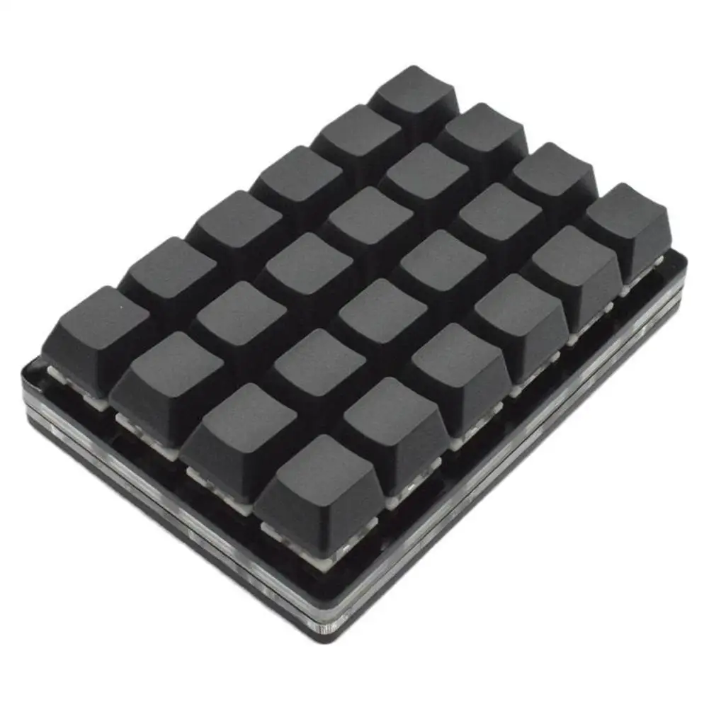 Mini Black 24 Keys Custom Mechanical Keyboard Programmable Gaming Keyboard Sayo Device Shortcut Keypad for Office