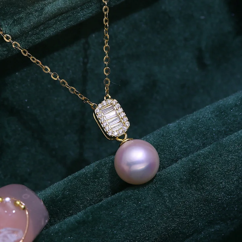 قلادة حساسة فارغة S925 فضة قاعدة تركيب متعددة الاستخدامات لإبداعات اللؤلؤ والأحجار الكريمة DIY #2