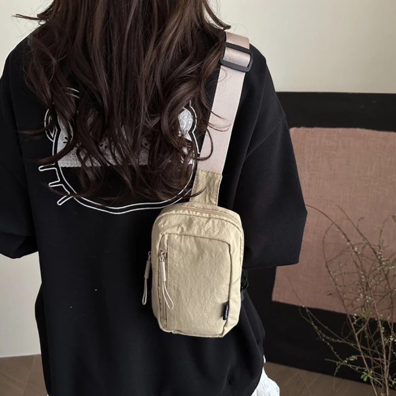 Lightweight Crossbody Phone Bag, Casual Sling Shoulder Purse with Adjustable Strap,Chest Bag for Outdoor Sports for Men Women