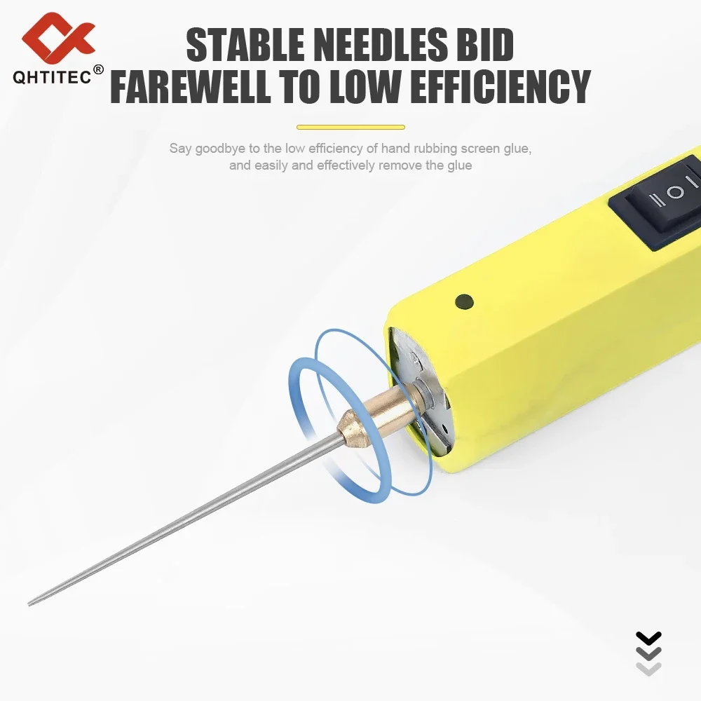 JCD الكهربائية OCA مزيل الصمغ قابل للتعديل درجة الحرارة LCD آلة قطع الزجاج الهاتف المحمول شاشة لوحة تنظيف أداة 3 فولت-12 فولت