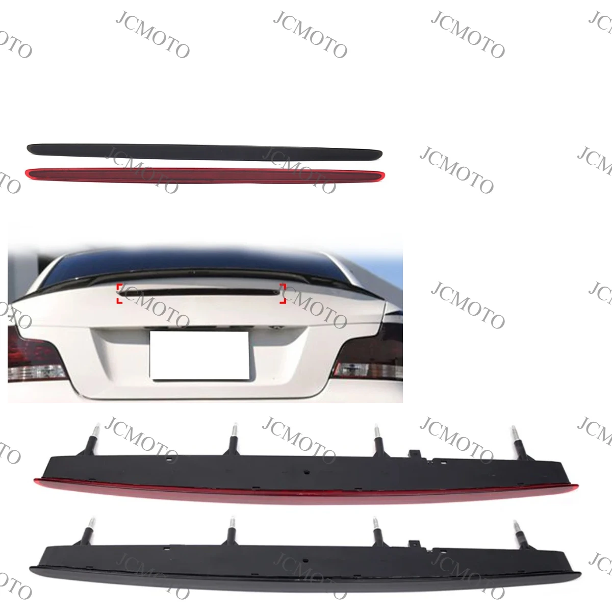 Accessories Car Rear Boot Third Brake Stop Light For BMW 1 Series 128i 135i M E82 E88 2007-2013