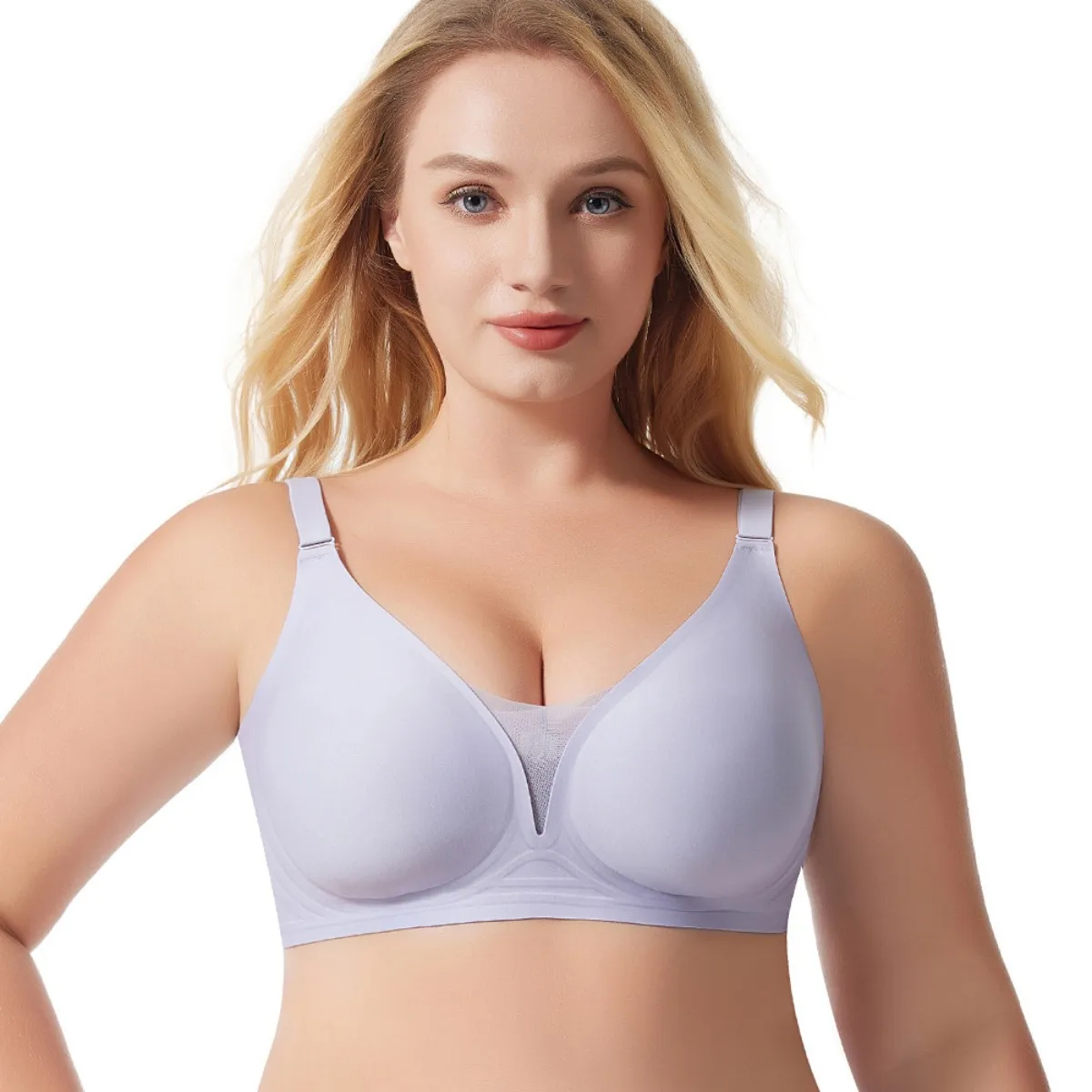 Wire Free Active Bra  Lace Style Female Super Super Plus Size Lingerie Women 's Sleepwear Bra