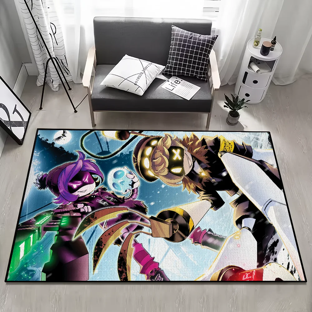 anime cartoon funny art M-Murder D-Drones small carpet Rug Home Decor Bedroom Mat Hallway Balcony Entrance Doormat Decoration