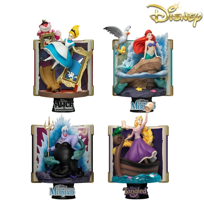 Beast Kingdom Disney Authentic Storybook Little Mermaid Alice Magic Hair Fantasy Collection Model Decoration Cute Birthday Gift