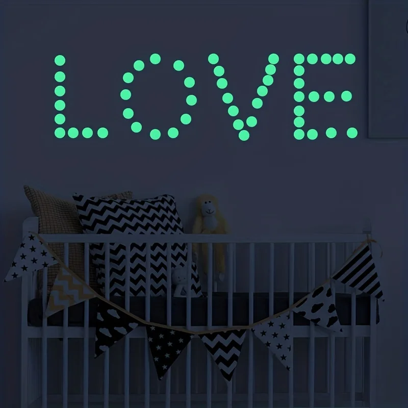 Glow in The Dark Wall Stickerst Adhesive Dots Luminous Ceiling Decals for Kids Bedroom Halloween Home Decoration