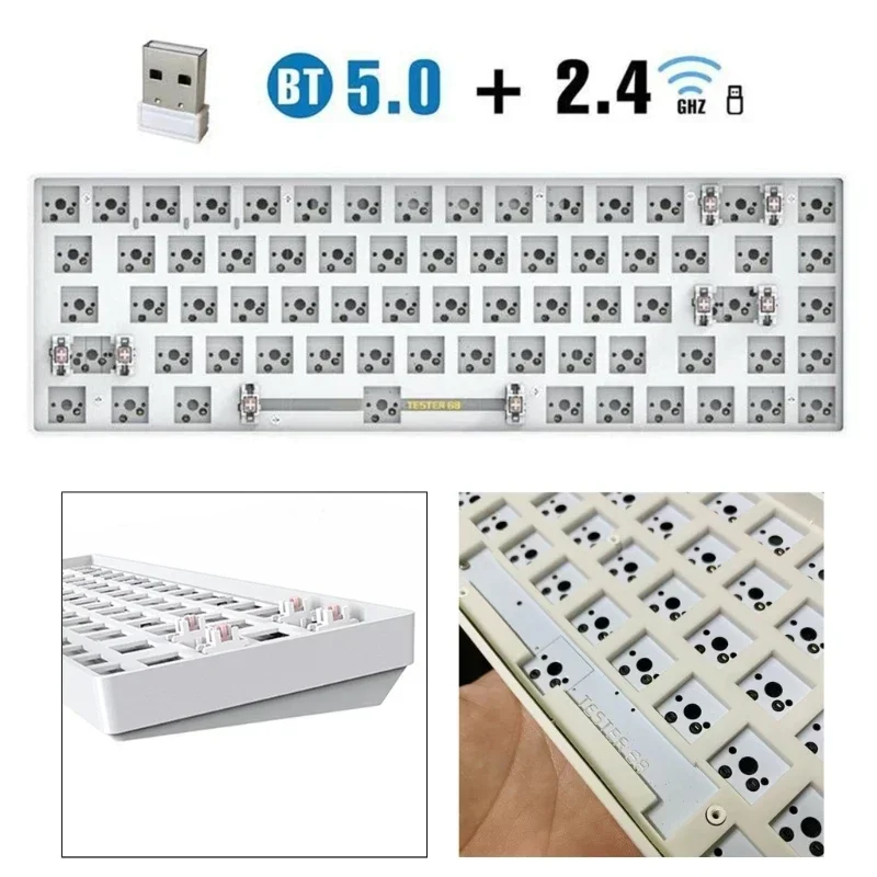 Imagem -05 - Hot-swappable Teclado Mecânico Tester Kit Ciy68 Tester 68 Chaves