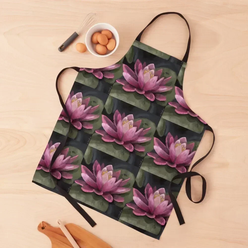 

Water Lily with Lily pads Apron Hairdresser For Girl barber men carpenter Apron