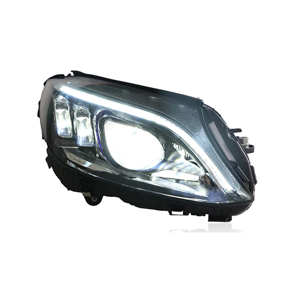 LED Head Light Assemly for Mercedes Benz C Class W205 2015-2021 Plug and Play LED DRL Turning Lens Front Headlights