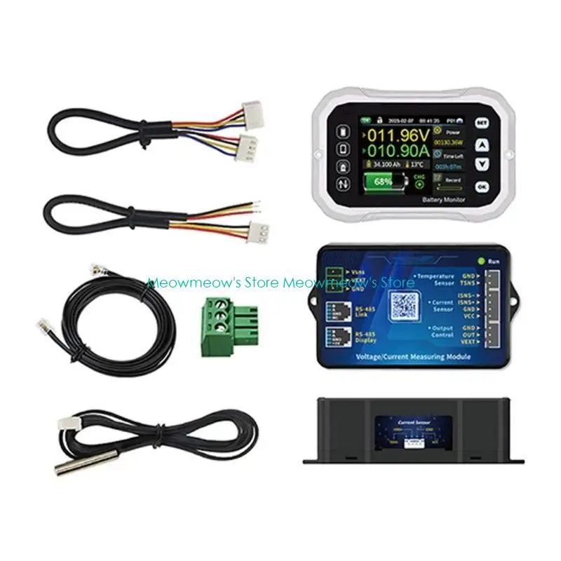 W91A 2023 Battery Capacity Measure for Voltage 0-120V and Current 0-100A/400A/600A KH140F Battery Monitor Tester
