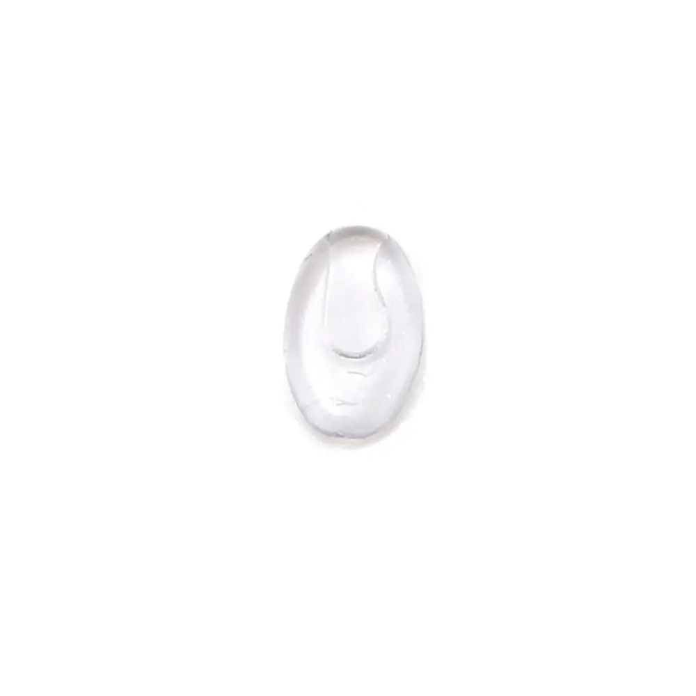 

Anti-drop Clear Oval Eyeglass Nose Bracket Transparent Replace Eyewear Bracket Insert Type Screw Free Silicone Nose Pads