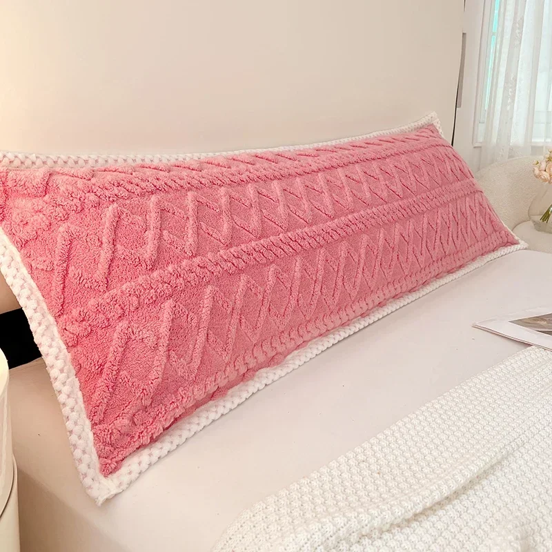 Long Plush Pillowcase Soft Warm Velvet Bedding Body Pillow Cover Home Decor Large Couple Flannel Pillow Case
