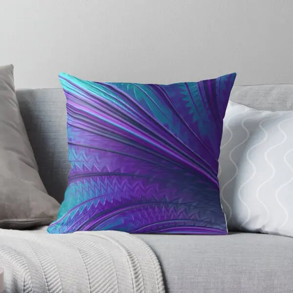 

Abstract In Blue And Purple Printing Throw Pillow Cover Decorative Home Throw Cushion Waist Soft Pillows not include One Side