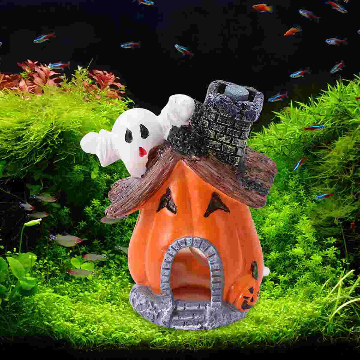 

Cartoon Fish Tank Nest Halloween Decor Hiding Cave Craft Pumpkin Big Decorations