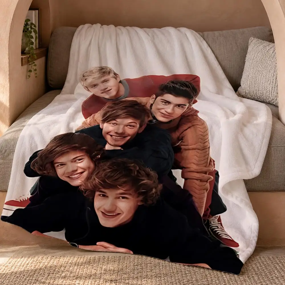 One Direction Throw Double Sided Flannel Throw Blanket Soft Travel Camping Sofa Bed Home