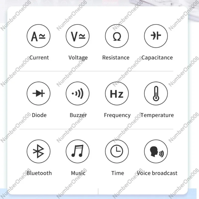 Desktop Bluetooth-compatible Speaker Multimeter for DC & Current Mete