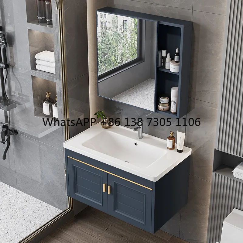 

ModernSimple Space Aluminum Bathroom Cabinet Toilet Balcony Washbasin Cabinet Combination Washbasin Washbasin Counter Pool Basin