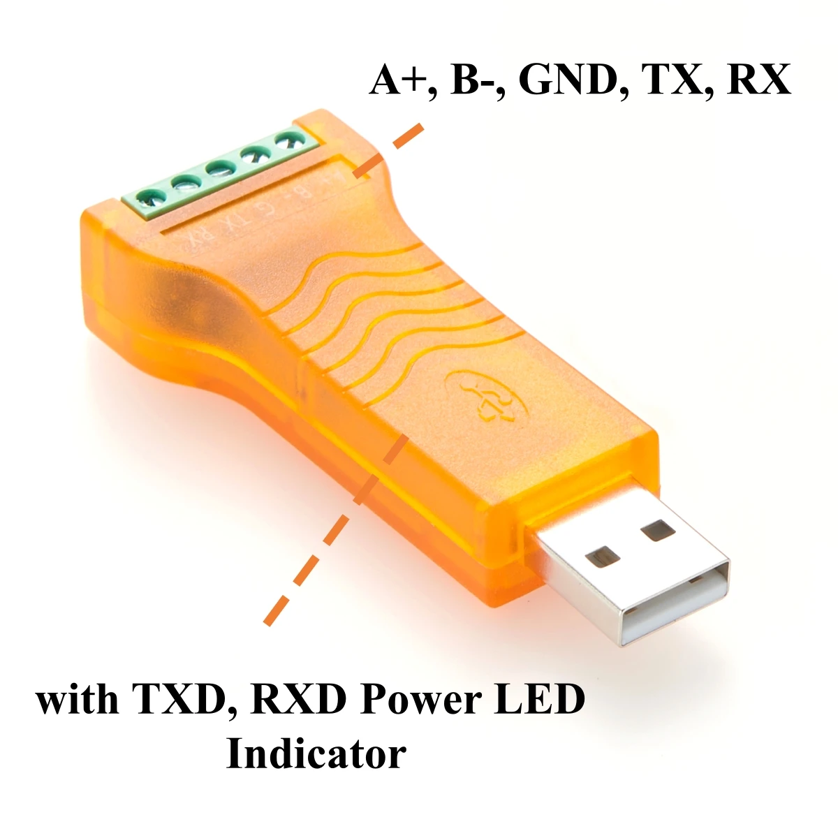 2-in-1 USB zu RS485 TTL 3,3V 5V Serieller Konverter FTDI FT232 USB COM-Port Adapter mit 5-Pin-Klemmenblock für Windows, MacOS – Detail 4