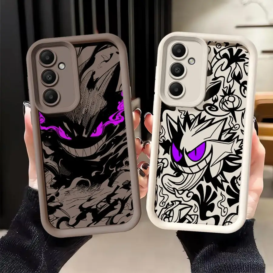 Phone Cover Case for Samsung Galaxy A57 A25 A26 A54 A24 A22 A35 A52 A73 A36 A56 A55 A21s A32 Pokemon Gengar