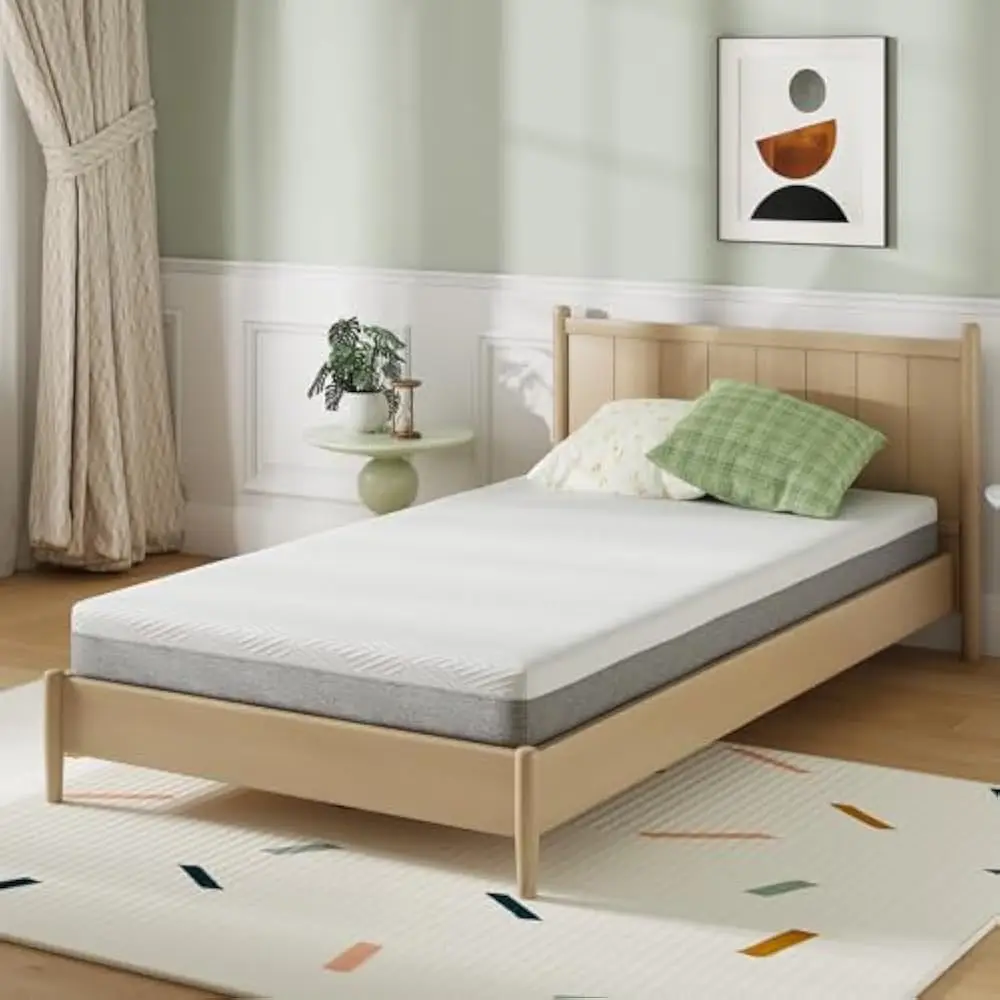 

8 Inch Twin Size Mattress, Gel Twin Memory Foam Mattress in a Box for Pressure Relief & Body Support & Cooling Sensation