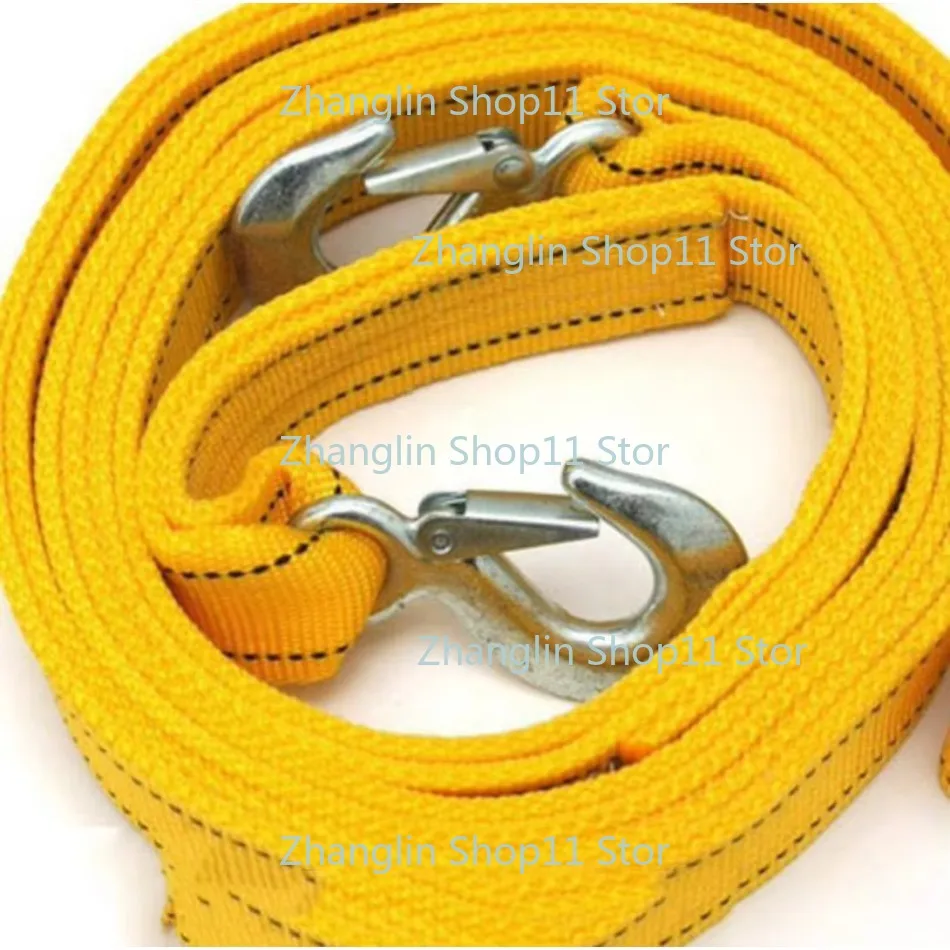 1pc 5 Ton 4 Meter Tow Rope For Truck Snatch Strap Off-road Towing Ropes Trailer Winch Cable Belt Car Traction