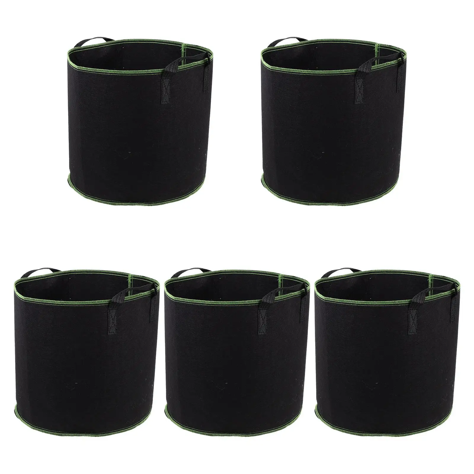

5 Pcs Plant Grow Bags Non-woven Durable Planting Bucket Seedling Bag Nursery Garden Outdoor Flower Vegetables Pouches Pot