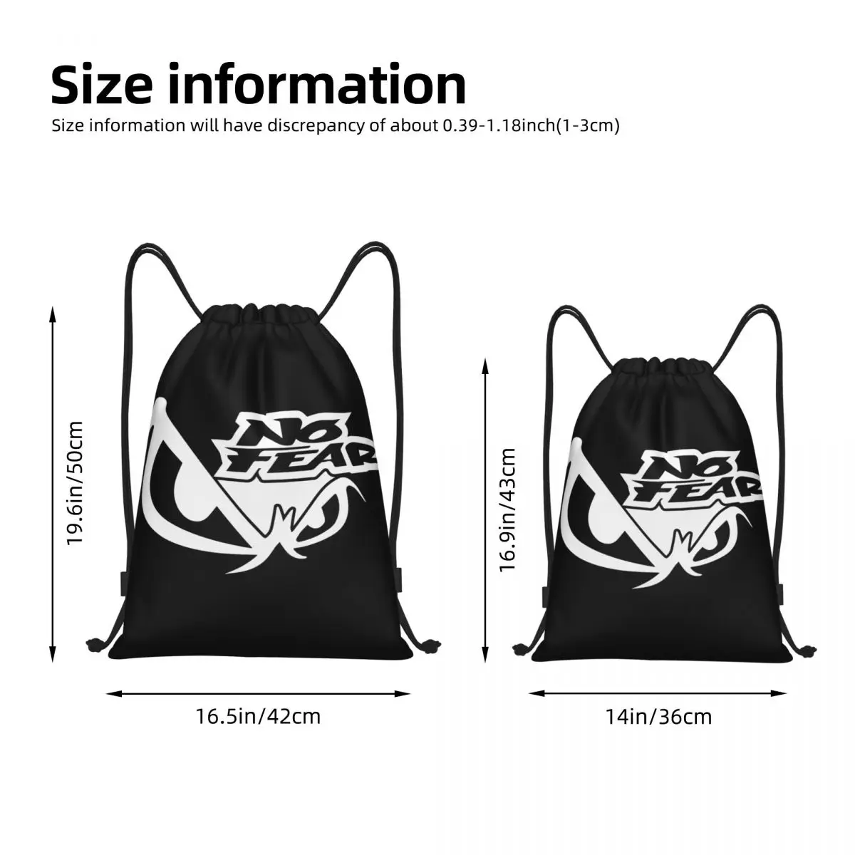 No Fear Owl's Eyes Sandwich Multi-function Portable Drawstring Bags Sports Bag Book Bag For Travelling