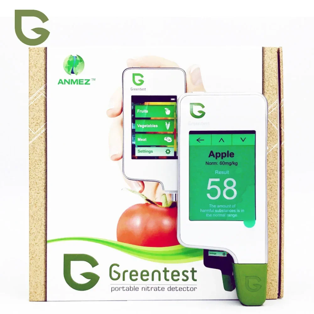 Greentest 2 Digital Food Nitrate Tester Concentration Meters Fruit Vegetable Meat Analyzers Health Care Environmental Detector