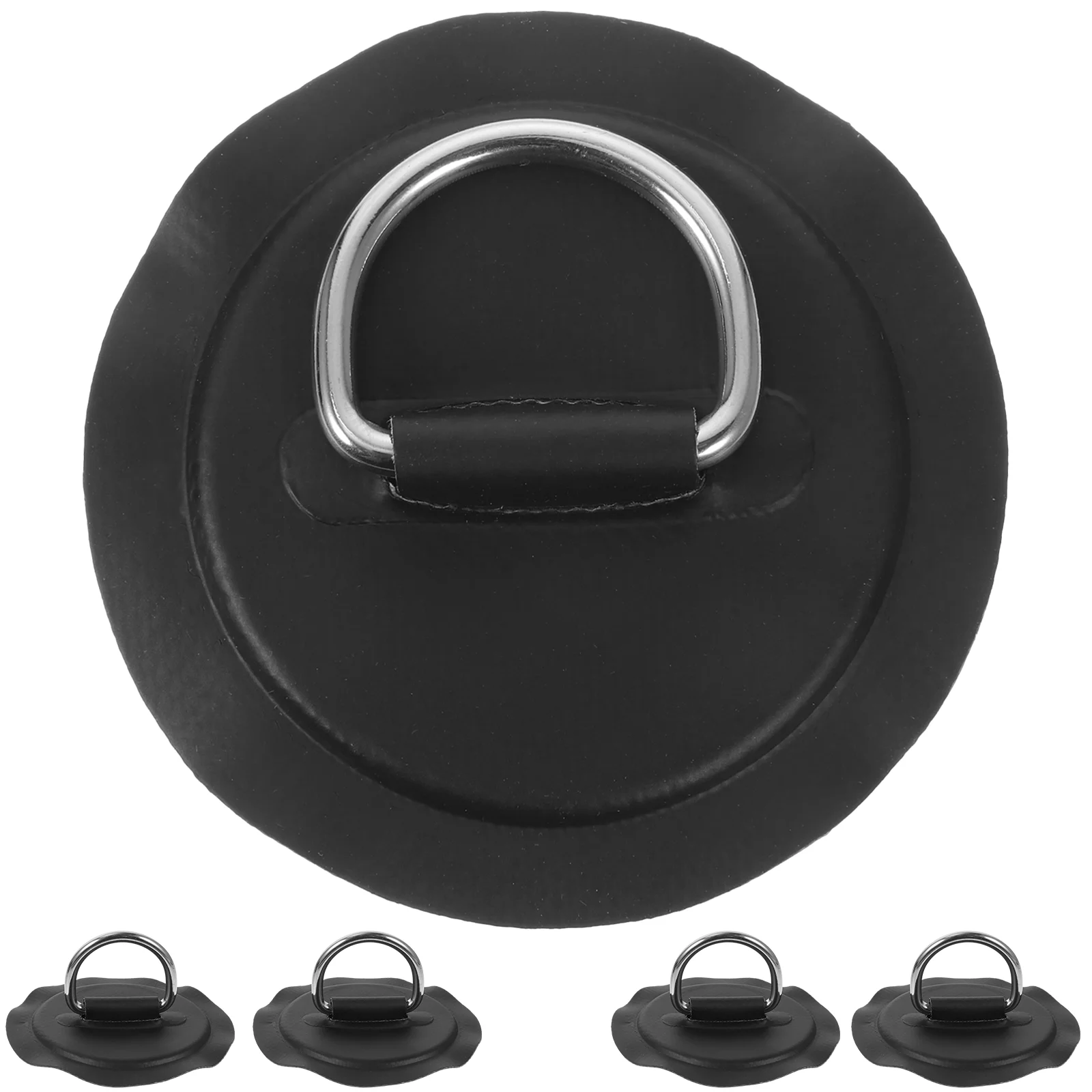 5 Pcs Rubber Boat Rope Buckle Inflatable D Rings Paddleboard Repair Kit Stainless Steel Accessories