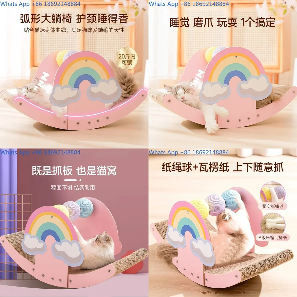 

Cat Scratcher with Durable Cat Toy and Cozy Cat Bed for Feline Entertainment